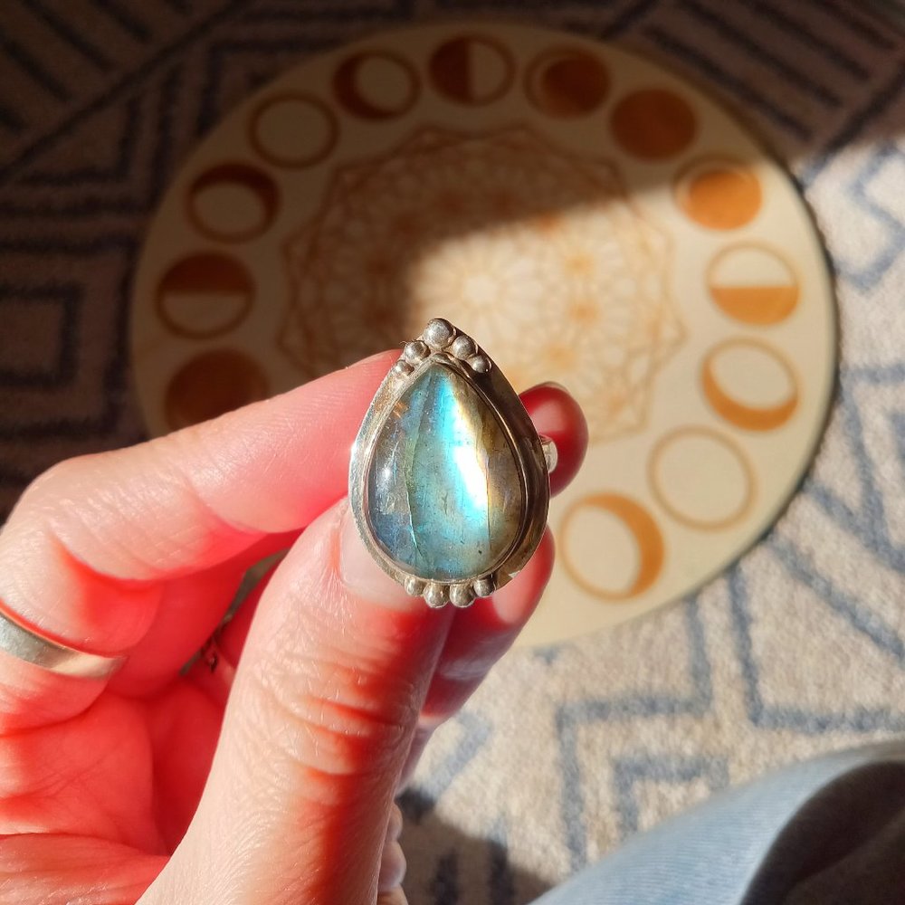 Labradorite Ring Size 7